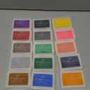 Craft Ink Pad Stamps Partner DIY Color,15 Color Craft Ink Pad for Stamps, Paper, Wood Fabric (Pack of 15)