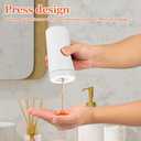 Dish Soap Dish Dispenser, Silicone Squeeze Washing Up Liquid and Hand Soap Refillable Bottles, 240ml Refillable Dishwashing Liquid Dispensing(Color:White)
