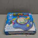 Spin Art Machine for Kids Ages 6-8,Adjustable Speed Arts&Crafts Paint Spinner Toy with Origami Artwork, Thicker Splatter Guard, Battery Operated Kids Crafts Kits, Gift Boys Girls (blue)