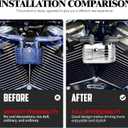 Chrome Ignition Coil Cover for Harley / 2023+ CVO Road Street Glide/ 2024-2026 Touring, 2017-2026 Milwaukee-8 Softail/Street Bob/Fat Boy/Fat Bob/Low Rider/S/ST