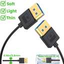1ft DisplayPort UHD Silicone Cable, OD 3.8mm Ultra Thin HDMI DisplayPort 1.4V Cord, Right Angle Male to Straight Male DP 32.4Gbps Ultra High Speed Cable, 8K@60Hz