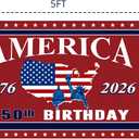 250th Anniversary American Flag - 3x5 Ft Red White and Blue Double Sided 3 Layers Patriotic Flag - 4th of July Decorations Independence Day 250th Anniversary Flag for Indoor Outdoor Decoration