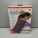 Calming Heat Massaging Weighted Heating Pad by Sharper Image- Weighted Electric Heating Pad with Massaging Vibrations, 9 Settings- 3 Heat, 6 Massage- 18 Relaxing Combinations, 12 x 24, 4 lbs