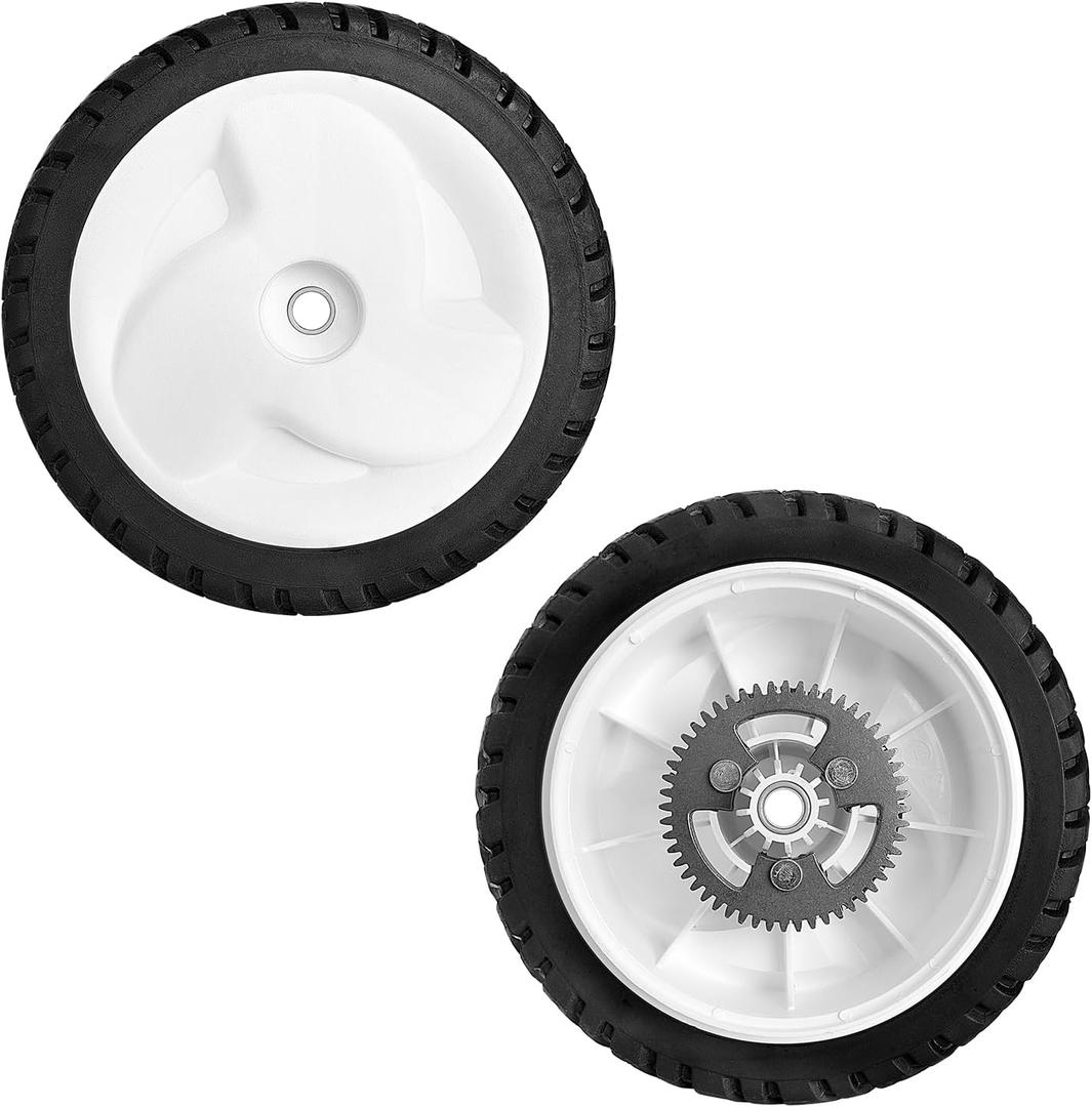 105-3036 Wheel Gear Assembly Replacement for To ro 22" Recycler Lawn Mower  8 Inch Rear Drive Wheels, Compatible with To ro Models 20017, 20041, 20066, 20068, 20073, and More, 2 Pack
