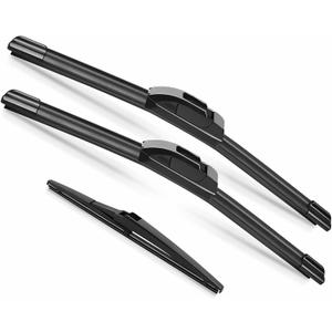 26"+16" Windshield Wipers with 12 Inch Rear Wiper Blade Replacement for Toyota RAV4 2019-2024/Mazda 5 2006-2015 Original Factory Quality-J Hook Wipers(Pack of 3)