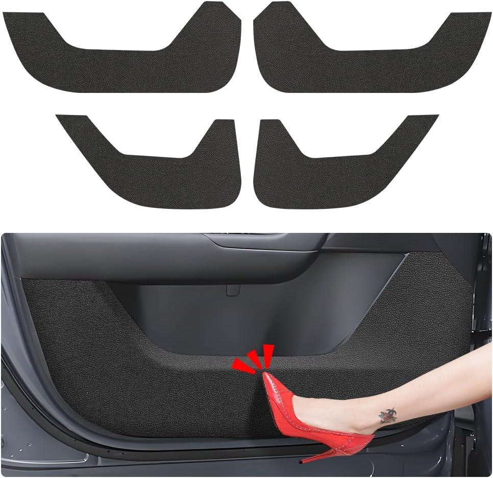 Car Door Anti Kick Pad for Mazda CX-50 CX50 2023 2024 2025 2026Door Protector Mat Anti Dirty Anti Collision Stickers Inner Door Anti Kick Decorative Protection Accessories Set of 4 Black