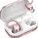 Wireless Earbuds for iOS Android, Bluetooth 5.4 Sport Headphones, 128H Playtime Over Ear Buds for Small Ear, Stereo Deep Bass, Sport Wireless Bluetooth Earphones, IPX7 Waterproof Running Headphones