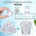 DomeStar 100PCS Clear Fake Ice Cubes, Acrylic Fake Ice Vase Fillers Centerpiece Photography Accessories Food Props Table Scatter Decoration