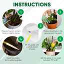 Plant Watering Globes Set of 2 - Large Self Watering Globes for Indoor & Outdoor Plants - Multicolored, Automatic, Glass Watering Bulbs for Daily Use, Plant Watering Devices