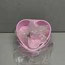 Nuogo 6 Pcs Heart Shaped Nonstick Cake Pans 8 Inch 4 Inch Pink Baking Pans Set Carbon Steel Cake Baking Mold for Valentine Bake DIY Weddings Party Favor Dishwasher Safe