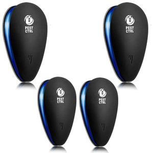 Ultrasonic Pest Deterrent x6 Units - Child Safe Pet Friendly - Repeller Plug in for Squirrel, Mouse, Rat, Spider, Moths, Bats, Crickets, Rodents, Insects. Get Rid Humanely. No Poison or Traps