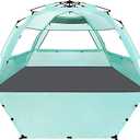 Amazon.com: WhiteFang Deluxe Pop Up Beach Tent Sun Shade Shelter for 3-4/5-6 Person, UV Protection, Extendable Floor with 3 Ventilating Windows Plus Carrying Bag, Stakes, and Guy Lines : Sports & Outdoors