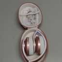 ZIHNIC Bluetooth Headphones Over-Ear, Foldable Wireless and Wired Stereo Headset Micro SD/TF, FM for Cell Phone,PC,Soft Earmuffs &Light Weight for Prolonged Wearing(Rose Gold)