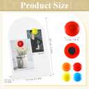 Shimeyao 2 Pcs Magnetic Bulletin Board for Tabletops with 8 Magnets Memo Display Easel Stand for Home Office School Kitchen Table Supplies (Arched,White,12 x 8.5 Inch)