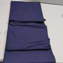 Amazon Basics Soft Organic Cotton Sheet Set with 2 Pillowcases, GOTS-Certified, Queen, Navy Blue