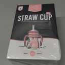 GROSMIMI Spill Proof no Spill Magic Sippy Cup with Straw with Handle for Baby and Toddlers, Customizable, PPSU, BPA Free 6 oz (Pink)