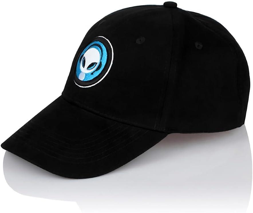 Alien Baseball Hats for Men, Women, Boys, Youth  100% Cotton Baseball Caps for Men, Big Boys, Girls, Teens  Cute Cool Party Hats for Kids, Children | Adjustable One Size (Black)