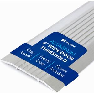 Premium Aluminum Threshold - Exterior Door Threshold Transition Strip - ADA Wheelchair Compliance, 36 Inch Long 4 inch Wide.