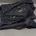 ChrisDowa Small Window Curtains for Kitchen and Bedroom - Grommet Short Thermal Insulated Room Darkening Curtains (2 Panels, Dark Grey, 42 x 36 Inch)