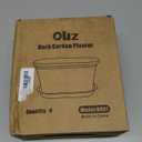 Windowsill Garden Pots, White Plastic Flower Pots with Drainage Tray for Herb, Succulents, African Violet (Pack of 6)