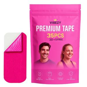 35 pcs Premium Tape  Painless Removal, Skin-Friendly & Residue-Free, Discreet Hold,  Versatile Adhesive Tape (Pink)