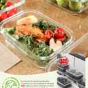 12-Pack Glass Containers with Tempered Lids Borosilicate, Oven-Safe(-4F~950F), Airtight, BPA-Free, Multi-Size for Meal Prep, Dishwasher Safe (Gray)