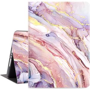 Vimorco Case for ipad 10.2 inch 2021/2020/2019, ipad 9th/8th/7th Generation Case for Girl/Women, Adjustable Stand Folio Cute Smart Rubber Cover for ipad 10.2,Abstract Pink Marble