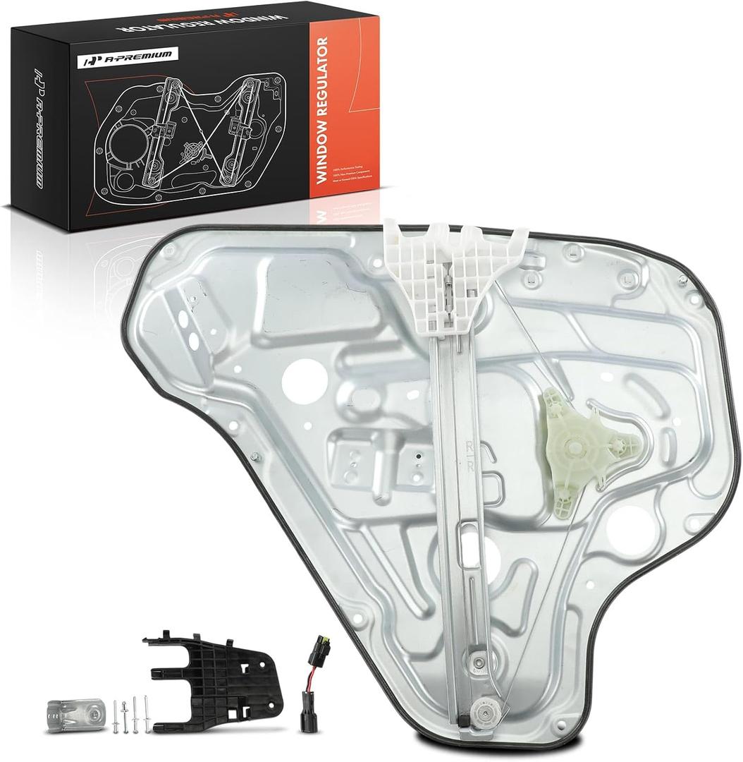 A-Premium Rear Passenger Side Power Window Regulator with Motor (2-Pin) | for Hyundai Elantra 2009 2010 2011 2012, Hatchback
