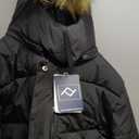 FARVALUE Women's Winter Coat Warm Parka Jacket Puffer Quilted Thicken Hooded Outerwear with Fur Trim (Large, Black)