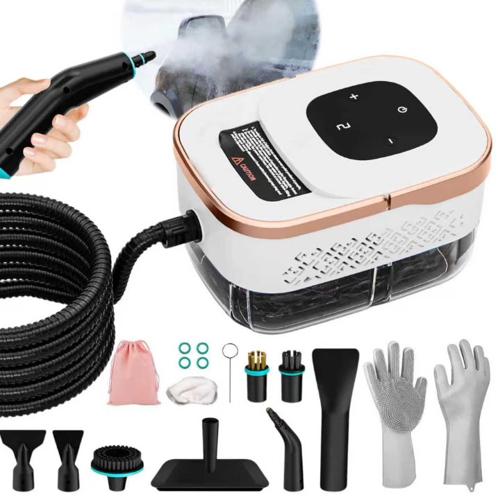 Steam Cleaner, 6 Steam Levels, 42oz Tank & 11 Pieces Accessories, 1500W HighTemperature Steam Cleaner for Home, Steamer for cleaning Car, Tile, Floor