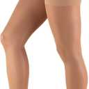 Truform Sheer Compression Pantyhose, 8-15 mmHg, Women's Shaping Tights, 20 Denier, Beige, Medium