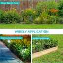 14 Panels Animal Barrier Fence, No Dig Fences, 13in(H) X 19.9ft(L) Garden Fence Animal Barrier for Rabbit and Dog Under Fencing Barrier, Rustproof Metal Fences Border for Outdoor, Yard, Patio