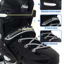 Nattork Inline Skates for Boys and Girls Men Women, 4 Sizes Adjustable Blades Roller Skates Beginner for Kids & Adult Youth