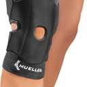 MUELLER Sports Medicine Adjustable Knee Support, Knee Pain Relief Support for Men and Women, Ideal for Arthritis, Sprains, Black (OSFM 12"-20")