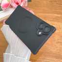 SAKUULO Magnetic for iPhone 16 Plus Case, Compatible with Magsafe, Full Camera Protection Silicone Shockproof Protective Slim Phone Cover for Women Girls for iPhone 16 Plus 6.7inch, Black