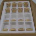 4OZ Glass Spice Jars with Bamboo Lids and 315 Labels, 32 Pcs Clear Food Storage Containers for Kitchen Sugar Salt Coffee Tea Beans