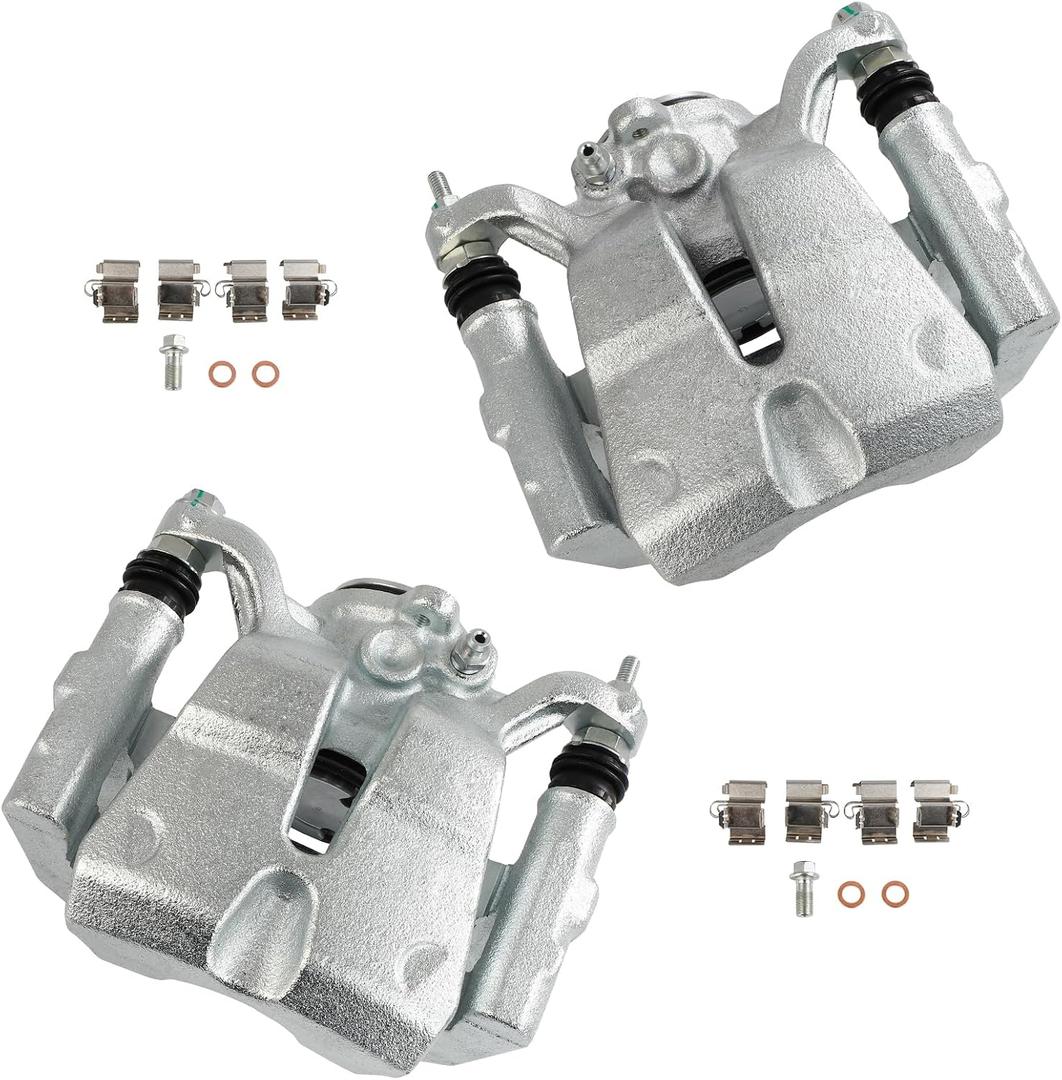 cciyu Rear Left & Right Disc Brake Calipers With Bracket, Size: Rear[18B5493+18B5492]