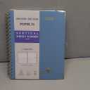 POPRUN Lined Spiral Journal Notebook for Women & Men, 7-1/4" x 9-1/2", 220 Numbered Pages, College Ruled Hardcover Notebook for Work, Journals for Writing, 120 GSM Thick Paper, Haze Blue