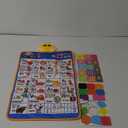 Electronic Alphabet Wall Chart, Talking ABC, 123s, Music Poster, Kids Learning Toys for Toddlers 1-3, Interactive Educational Toddler Toy, Birthday Gifts for Age 1 2 3 4 5 Year Old Boys Girls - Blue