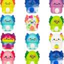 Squishy Axolotls, Axolotl Decor, 12 Pack Colorful Axolotl Squishy Decoration, Axolotl Squeeze Slow Rise Decor for Party Favors