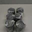 Tanlade 6 Pcs Tea Tin Canister Metal Round Can with Airtight Lid Double Sealed Tea Tin Canisters, with 1 Erasable Chalk Marker and 16 Stickers for Loose Leaf Coffee Sugar, 14 oz