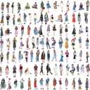 200pcs People Stickers, DaKuan People Stickers for Journaling Scrapbooking Fashion Girl Scrapbook Sticker for Journaling, Bullet Journals Supplies DIY Craft