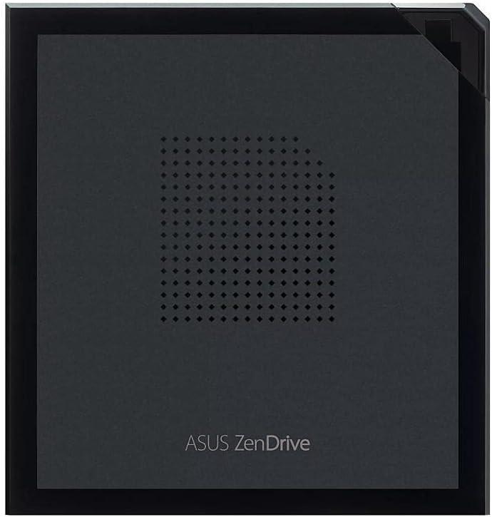 Asus ZenDrive V1M External DVD Drive and Writer with Integrated Cable Storage Design, USB-C Interface, Win 11 and macOS Compatible, M-Disc Support (SDRW-08V1M-U)