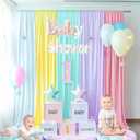 10x7ft Unicorn Backdrop Curtains -Pastel Rainbow Backdrop Photography Background for Girls Party Birthday,Baby Shower,Classroom,Mother's Day Decor-Wrinkle-Free Reusable Fabric,Easy to Hang