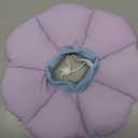 Cat Cone Collar,Cute Waterproof Cat Recovery Collar,Anti-Bite Lick Wound Healing Safety Elizabethan e Collar for Cats,Purple Flower All-Season Style (M)