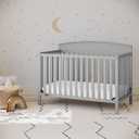 Graco Benton 5-in-1 Convertible Crib GREENGUARD Gold Certified, Converts from Baby Crib to Toddler Bed, Daybed and Full-Size Bed, Fits Standard Full-Size Crib Mattress (Pebble Gray)