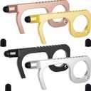 Handy Non-Touch Door Opener - Heavy-Duty Reusable Stylus Keychain - Germ Key Tool (4 Pack)