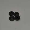 YoRise 4PCS Car Radiator Mount Bushing, Rubber Upper Lower Radiator Support Bracket Cushion, OEM#21507-4M400 21506-4M400 Car Replacement Accessories for Most Cars (Black)