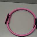 Yoga Sets for Women Pilates at Home Equipment Pilates Magic Ring Booty Bands for Working Out Glutes Yoga Ball 25cm Figure 8 Resistance Band Yoga Bands for Stretching (Pink)