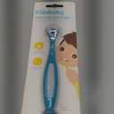 Frida Baby Triple-Angle Toothhugger Training Toddler Toothbrush | Toddler Toothbrush 2 Years and Up, Cleans All Sides at Once | Blue (1 Count (Pack of 1))